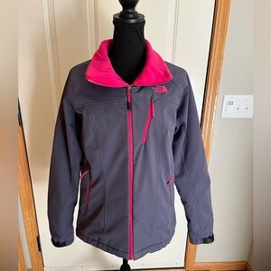 The North Face Women's Ski Jacket - Charcoal and Fuchsia